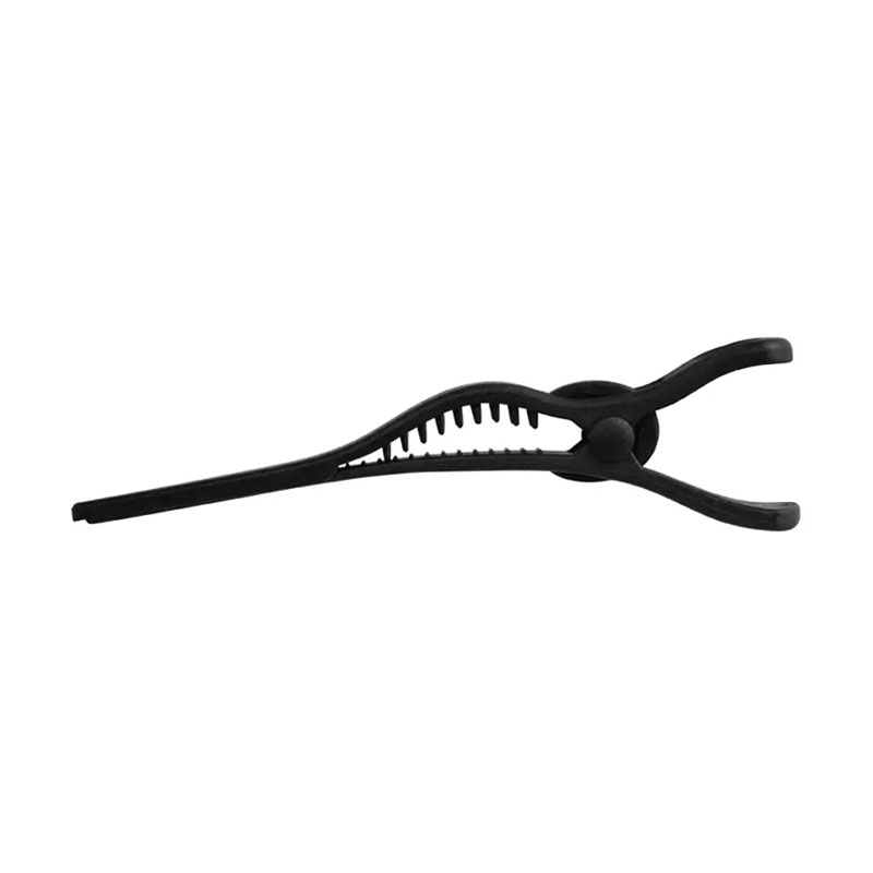 Затискач для волосся Comair Pure Plastic чорний, 13 см, 4 шт (7000082)